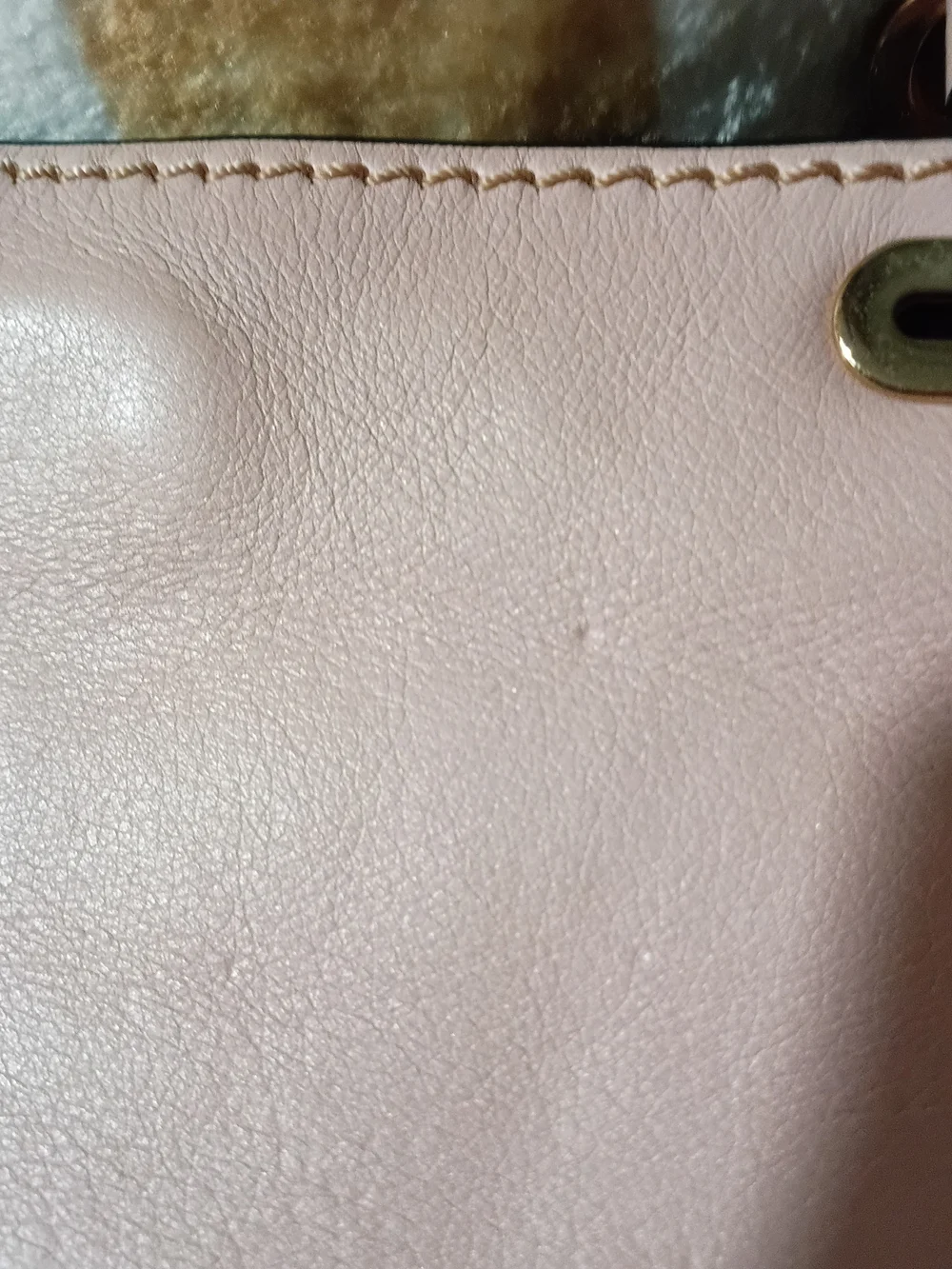 Valentino Garavani Pale Pink Leather Shoulder Bag with Gold Rockstuds